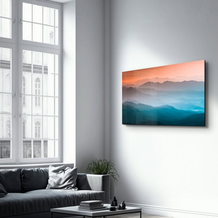 Wallity Pintura Decorativa de Vidrio Templado Multicolor 46 x 72 cm